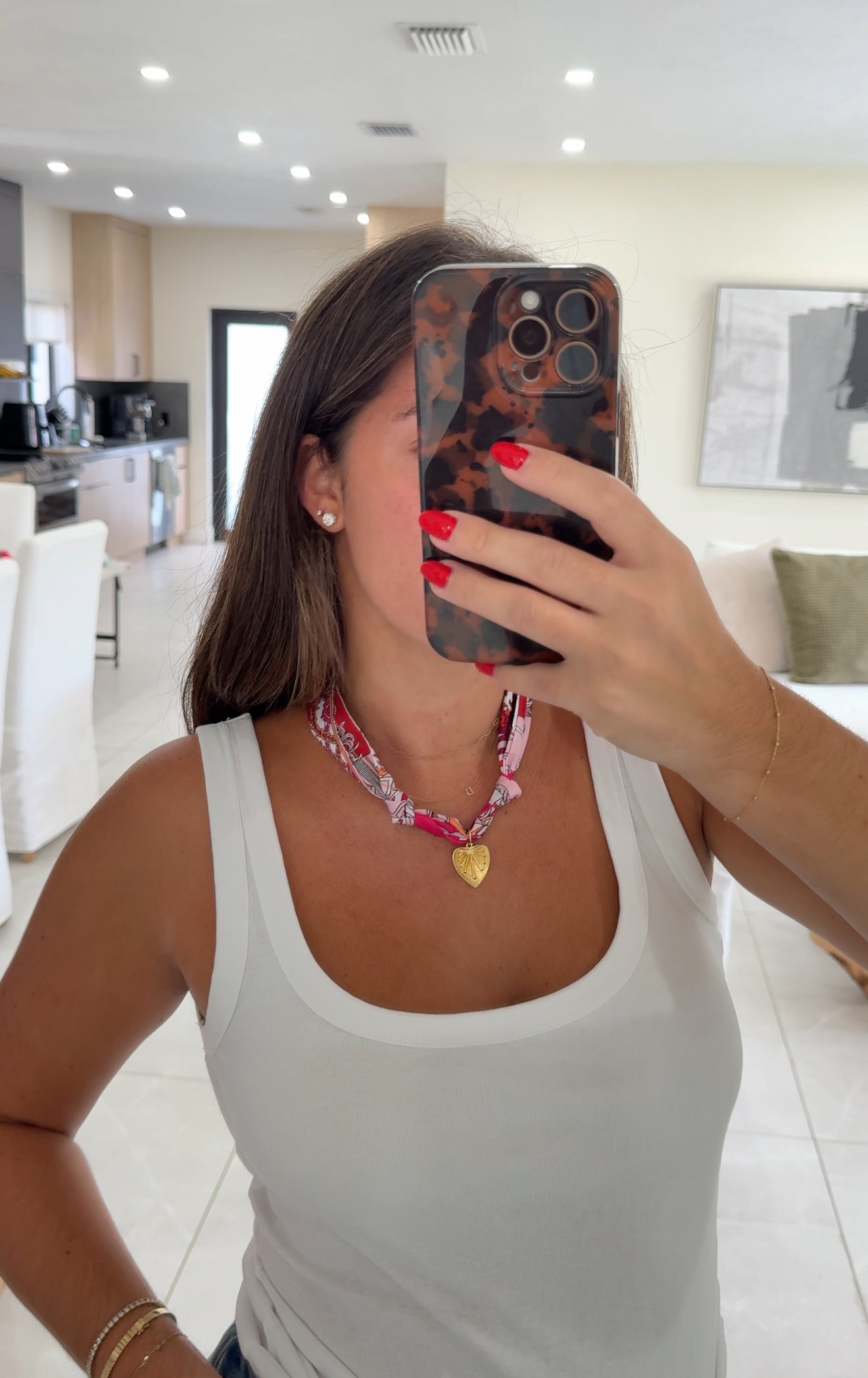 Scarf Charm Necklace