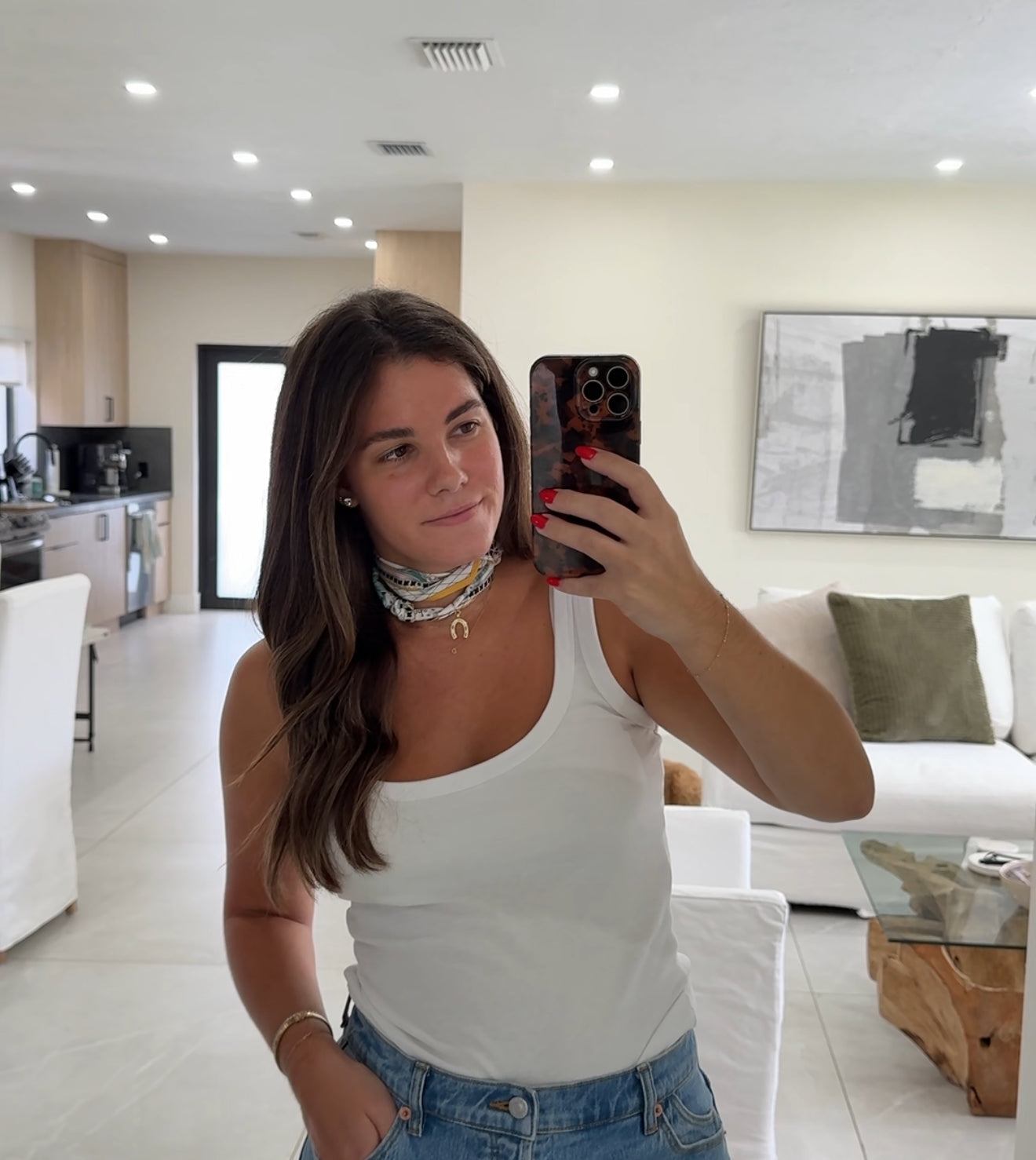 Scarf Charm Necklace