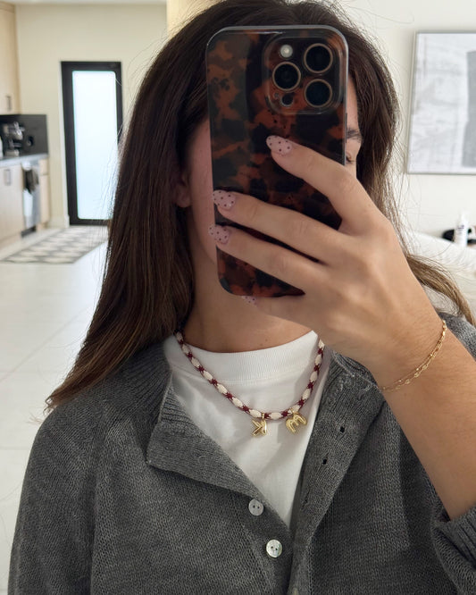 Initial on Paracord Necklace