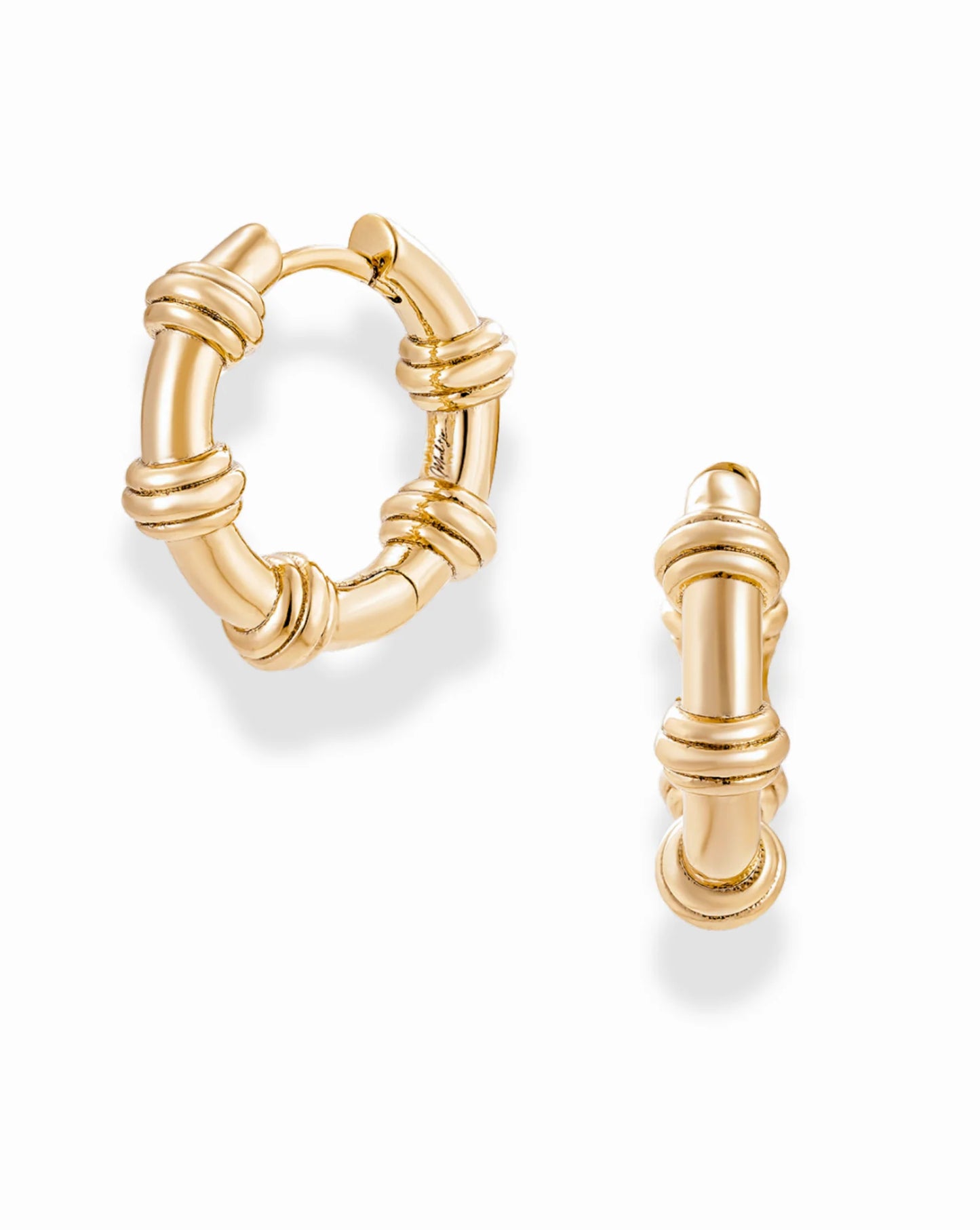 Sable Notched Hoops